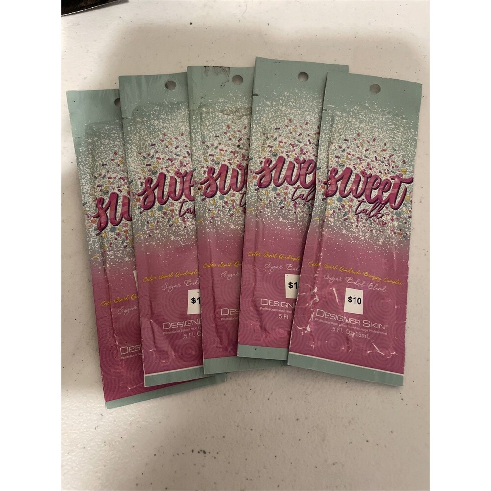 Designer Skin Sweet Talk Quadruple Bronzing Tanning Lotion Packets 10 PACK